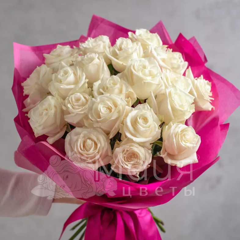 Белые розы &laquo;Чистота сердца&raquo;