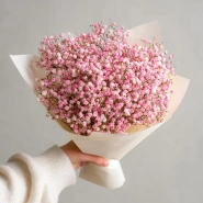 Монобукет из гипсофилы &laquo;Ажурный комплимент&raquo; 0