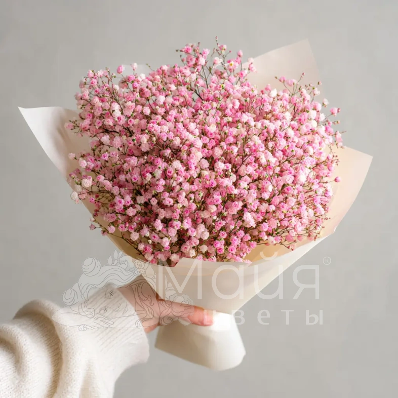 Монобукет из гипсофилы &laquo;Ажурный комплимент&raquo;