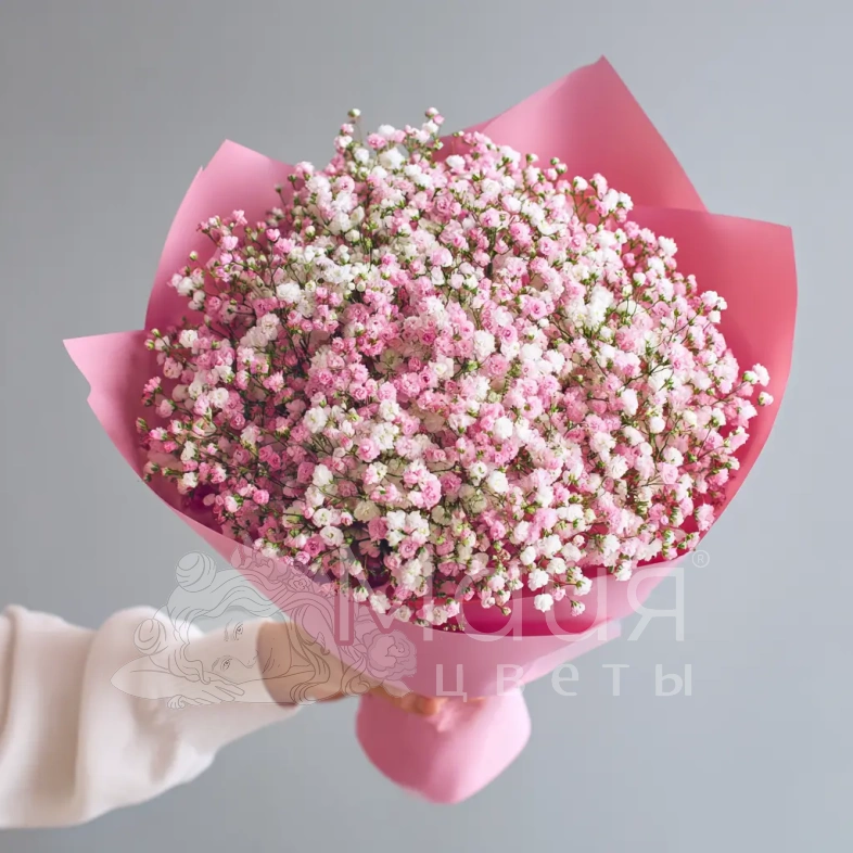 Монобукет из гипсофилы &laquo;Перламутровое облако&raquo;