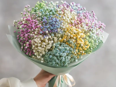 Монобукет из гипсофилы «Нежный акцент»