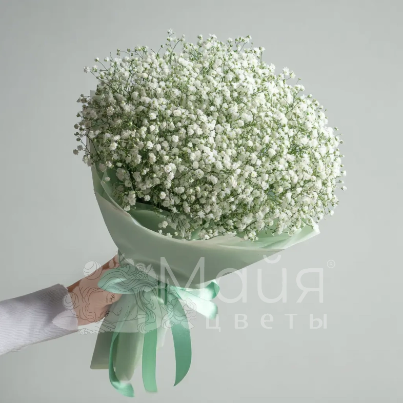 Монобукет из гипсофилы &laquo;Молочная вуаль&raquo;