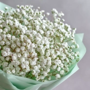 Монобукет из гипсофилы &laquo;Молочная вуаль&raquo; 1