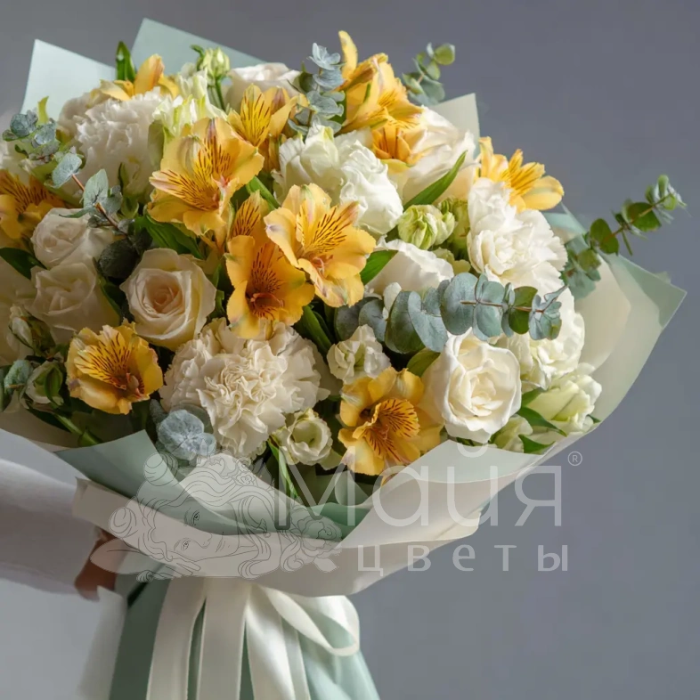 Букет с альстромериями &laquo;Яркое утро&raquo;