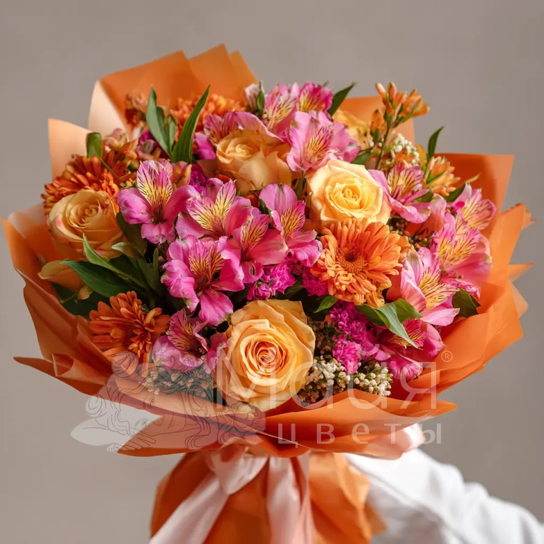 Букет с альстромериями &laquo;Праздник цвета&raquo;