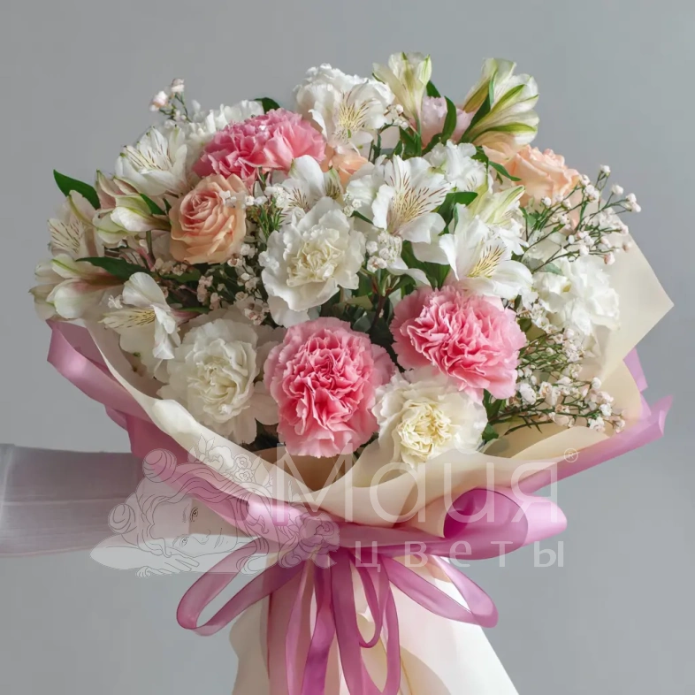 Букет с альстромериями &laquo;Игривое настроение&raquo;