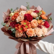 Букет с хризантемами &laquo;Листопад эмоций&raquo; 0