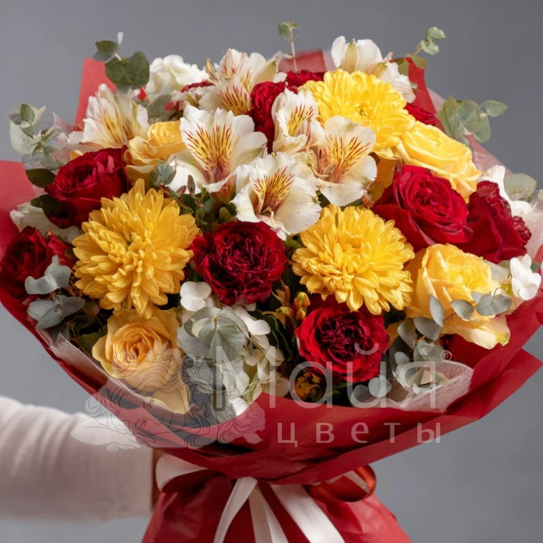 Букет с хризантемами &laquo;Ранняя осень&raquo;