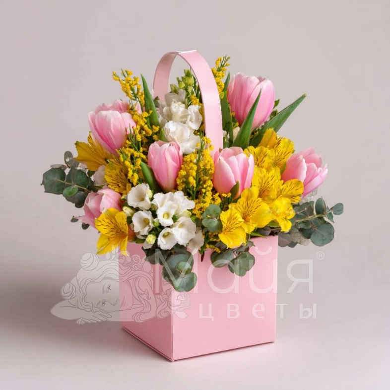 Композиция в сумочке &laquo;Весенний коктейль&raquo;