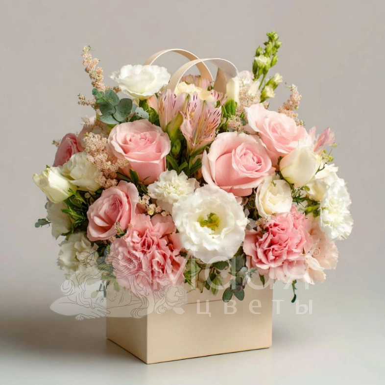 Композиция в сумочке &laquo;Девичий выбор&raquo;