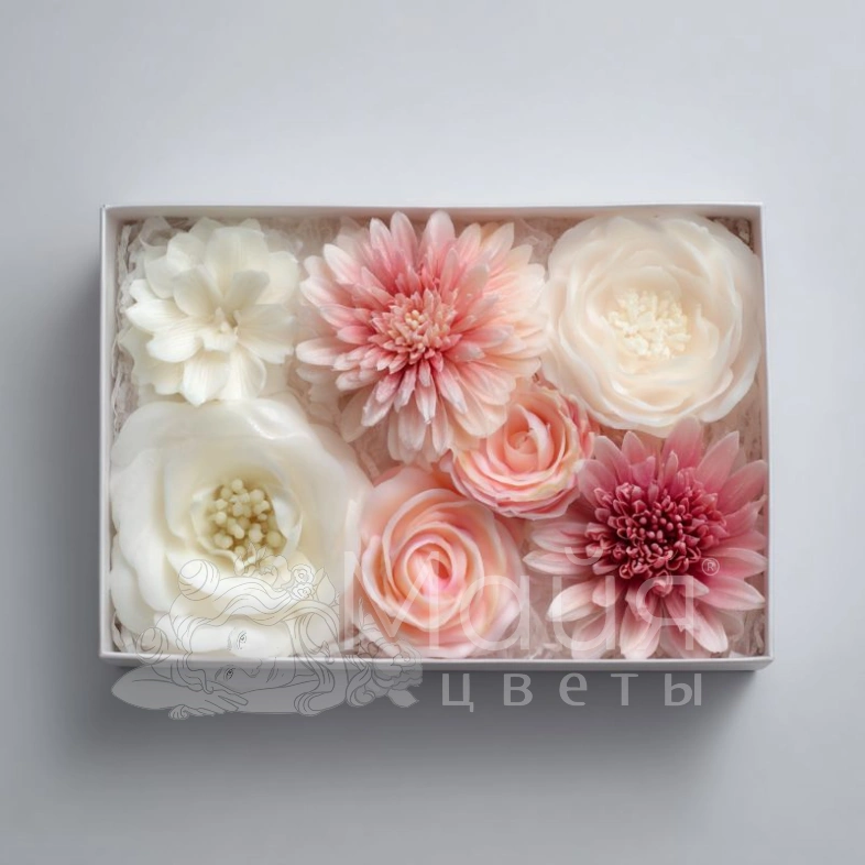 Набор цветов из мыла &laquo;Нежный рассвет&raquo;