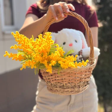 Плетенная корзинка размер М