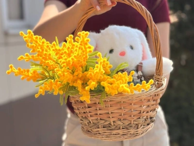 Плетенная корзинка размер М