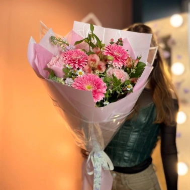 Букет с герберами