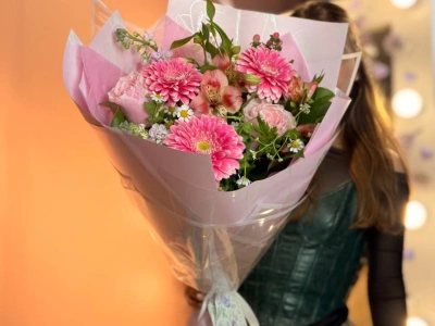 Букет с герберами