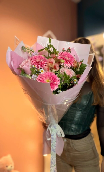 Букет с герберами