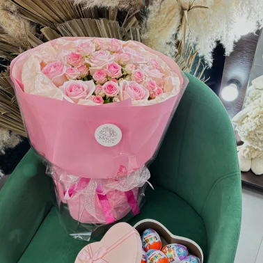 Сет «Сладкое настроение». Букет + киндеры