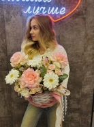 Корзинка &laquo;Нежность&raquo;🌸🎀 1