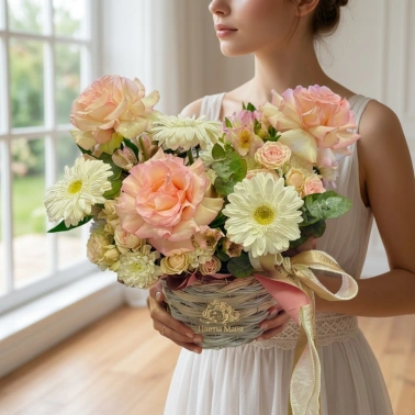 Корзинка «Нежность»🌸🎀