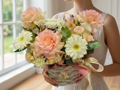 Корзинка «Нежность»🌸🎀
