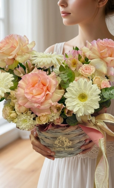 Корзинка «Нежность»🌸🎀