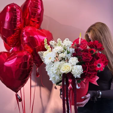 Авторская композиция в керамическом кашпо