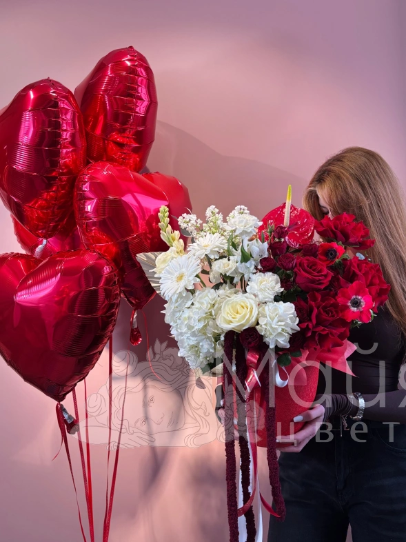 Авторская композиция в керамическом кашпо