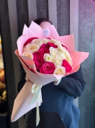 Букет из 25 роз 40 см 0