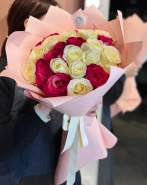 Букет из 25 роз 40 см 1