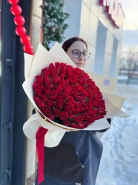 Букет из 101 розы 40 см 0