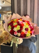 Букет из 75 ярких роз 40 1
