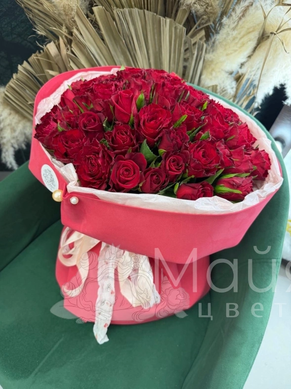 Букет из 51 розы 40 см