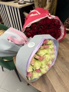 Букет из 51 розы 40 см 2