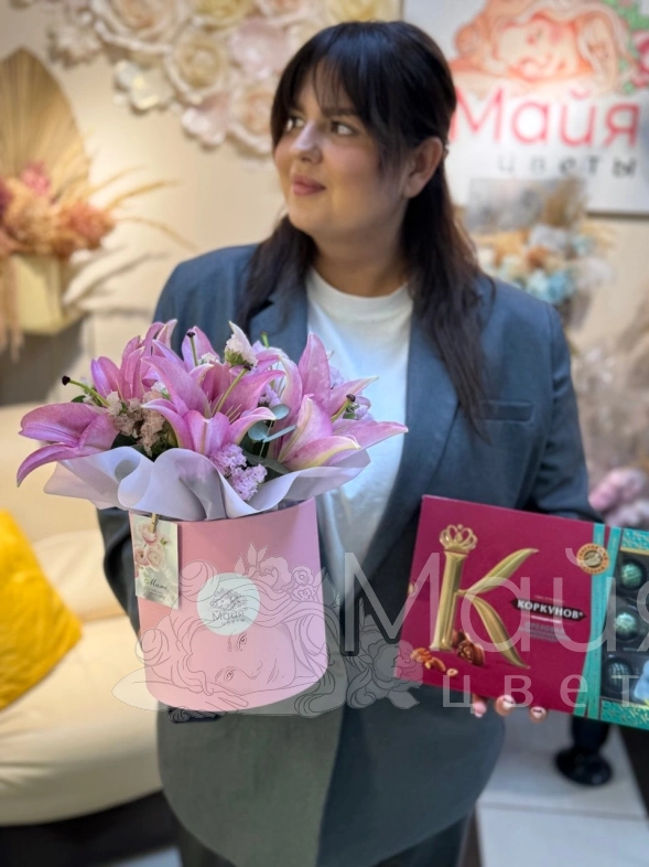 Композиция + конфеты "Радость"