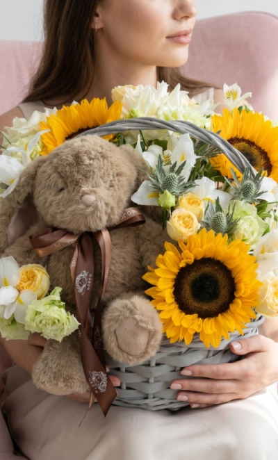 Корзина «Летний зайчик»