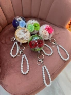 Брелок "Шар со стабилизированными цветами" 0