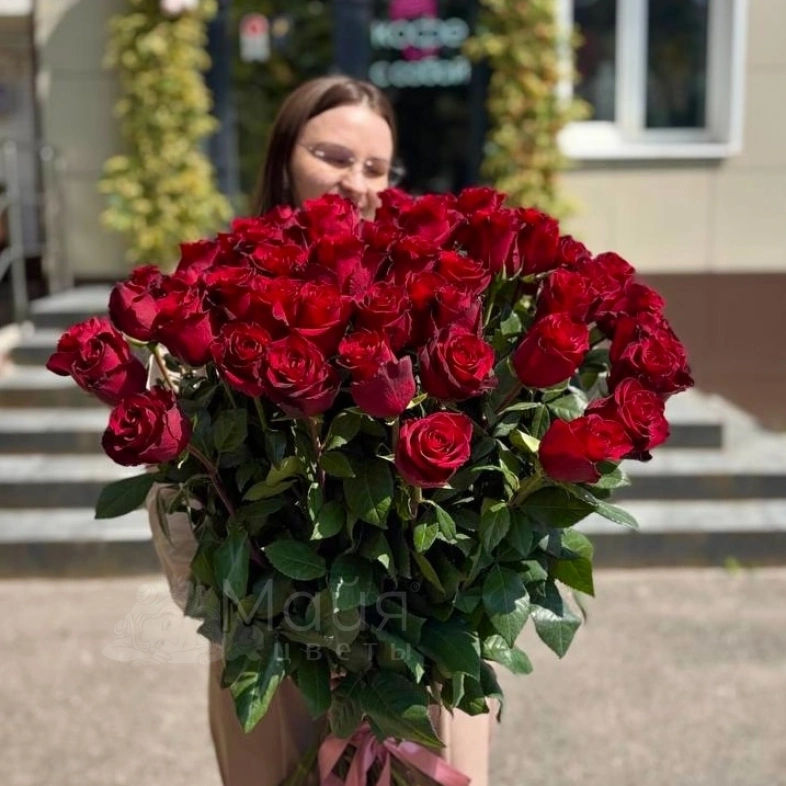 Эквадорская высокая роза 100 см. поштучно