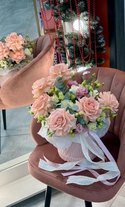 Вязаная коробка 