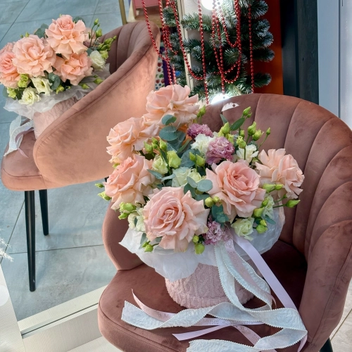 Вязаная коробка 