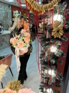 Вязаная коробка "Прованс" 1