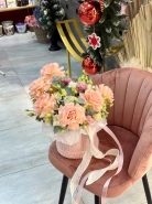 Вязаная коробка "Прованс" 3