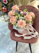 Вязаная коробка "Прованс" 4