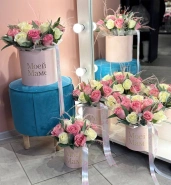 Комопозиция "Нежные розы" 0