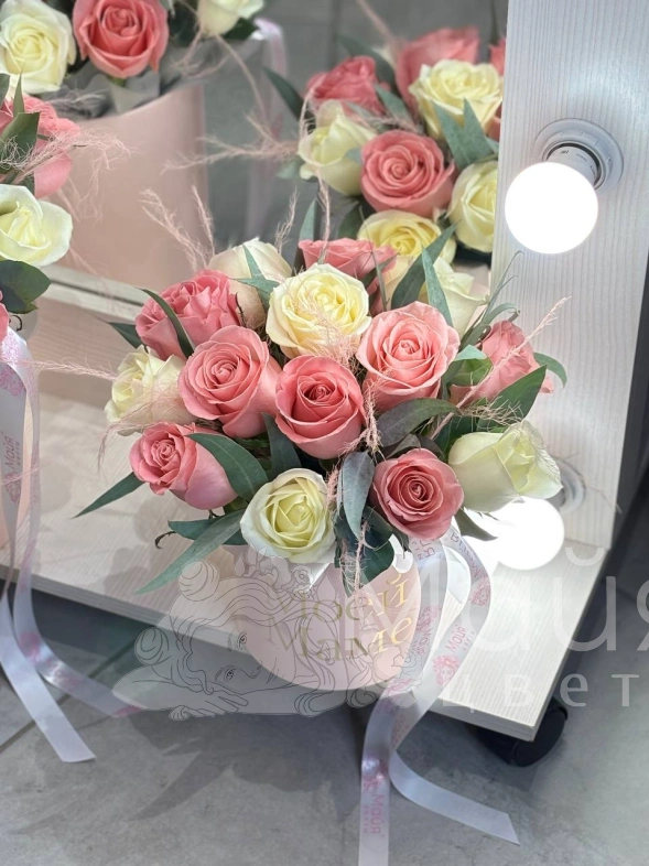 Комопозиция "Нежные розы"