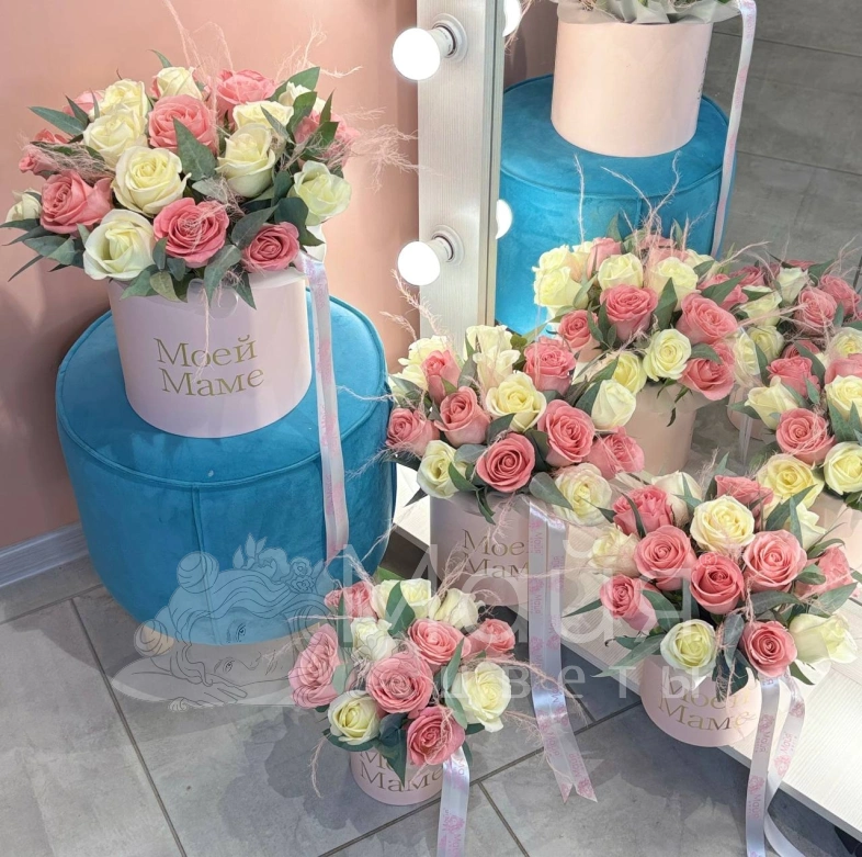 Комопозиция "Нежные розы"