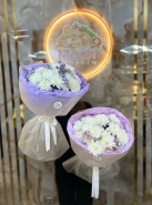 Букет "Хризантемы + статица" 0