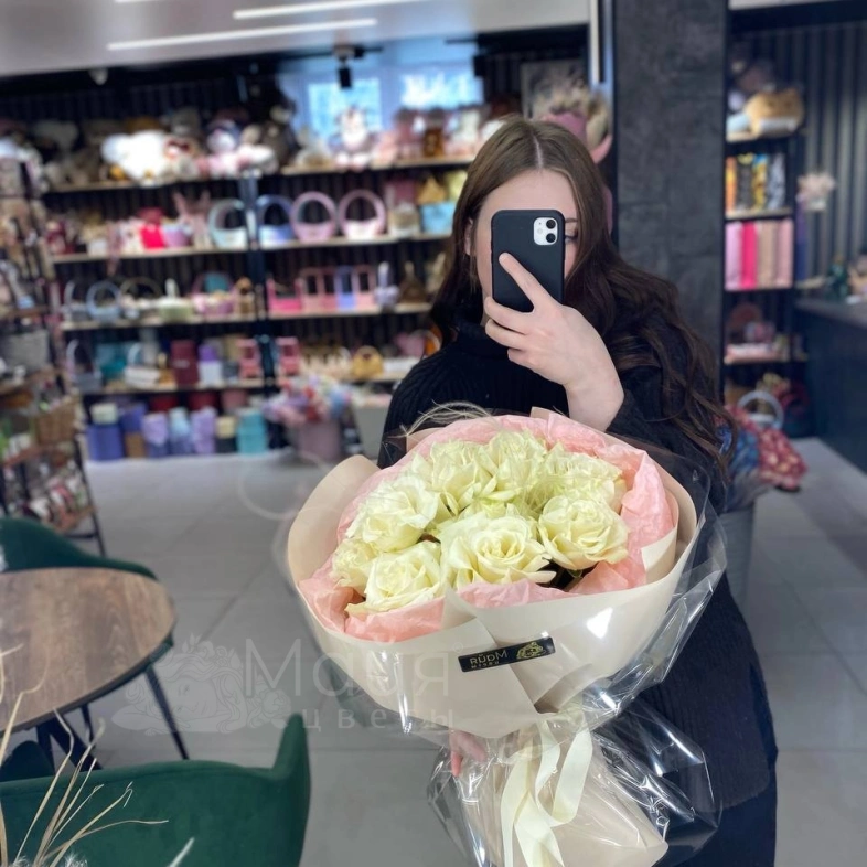 Букет &laquo;Французские белые розы&raquo;