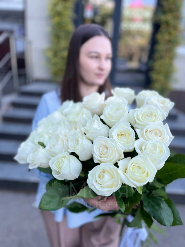 Букет из 29 высоких роз 70 см. &laquo;Плайя-Бланка&raquo;