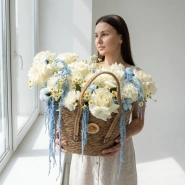 Корзина с амарантом &laquo;Авторская&raquo; 0