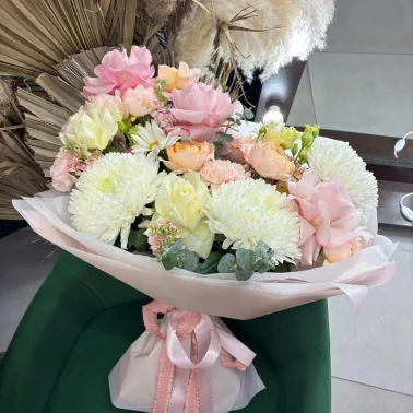 Букет «Розовый вальс»